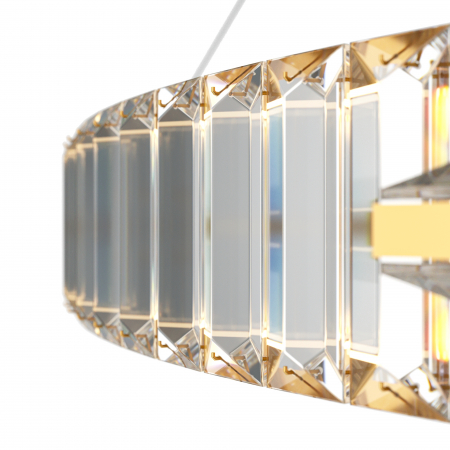 Lustra LED Krone P097PL-L45G4K, 45W, 3000lm, lumina neutra, IP20, aurie+transparenta, Maytoni [2]