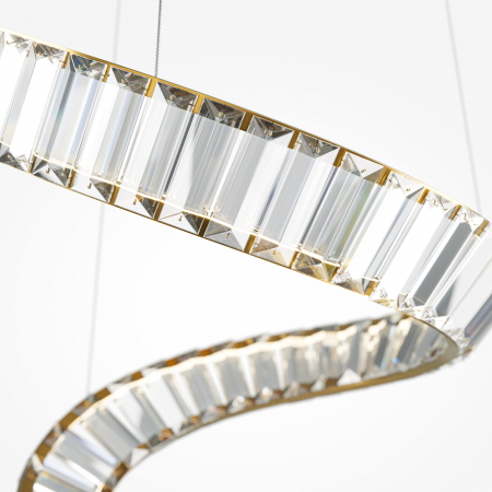 Lustra LED Krone P097PL-L48BS3K, 48W, 3300lm, lumina calda, IP20, aurie+transparenta, Maytoni [1]