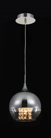 Pendul Fermi P140-PL-110-1-N, 1xE27, nichel+transparent, IP20, Maytoni [1]