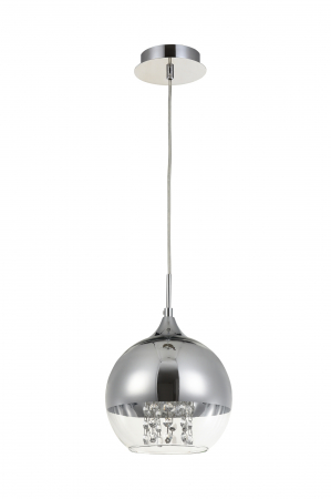Pendul Fermi P140-PL-110-1-N, 1xE27, nichel+transparent, IP20, Maytoni [4]