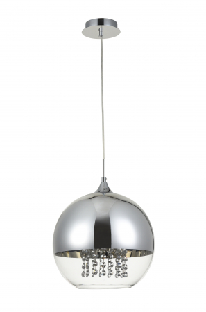 Pendul Fermi P140-PL-170-1-N, 1xE27, nichel+transparent, IP20, Maytoni [5]