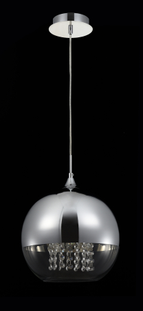 Pendul Fermi P140-PL-170-1-N, 1xE27, nichel+transparent, IP20, Maytoni [3]