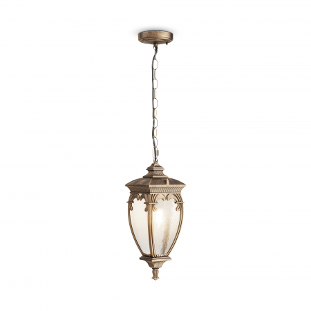 Produse - Pendul pentru exterior Fleur O414PL-01GB, 1xE27, bronz+transparent, IP44, Maytoni