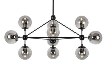 Produse - Pendul Planetario 10 96x96x143 cm, Negru Mat - Moosee
