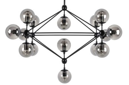 Produse - Pendul Planetario 15 142x142x173 cm, Negru Mat - Moosee