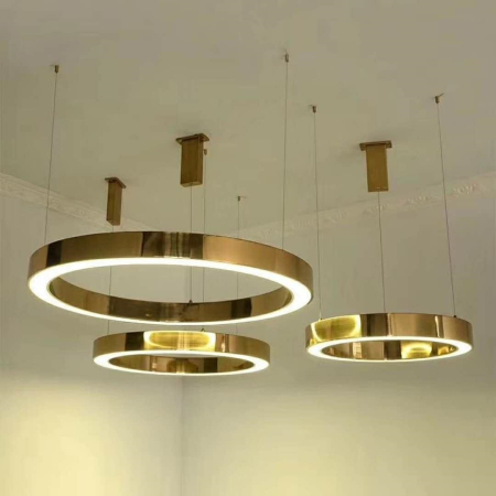 Pendul Ring 40x40x200 cm, Auriu - Moosee [4]