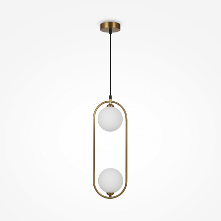 Produse - Pendul Ring MOD013PL-02BS1, 2xG9, alb+alama, IP20, Maytoni