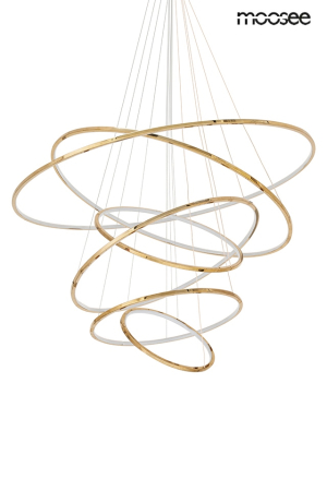 Pendul Ring Slim Xl 120x120x232 cm, Oțel Auriu Lucios - Moosee [1]