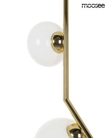 Pendul Rugia 260x28x260 cm, Metal și Sticlă Auriu - Moosee [4]