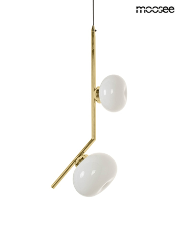 Pendul Rugia 260x28x260 cm, Metal și Sticlă Auriu - Moosee [1]