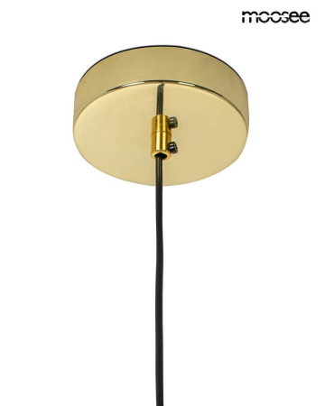 Pendul Rugia 260x28x260 cm, Metal și Sticlă Auriu - Moosee [6]