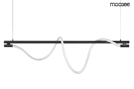 Pendule - Pendul Serpiente 120 121x15x231 cm, Oțel și Țesătură Negru - Moosee