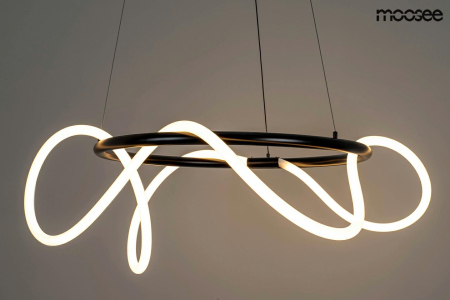 Pendul Serpiente 60 65x65x265 cm, Țesătură Negru - Moosee [1]