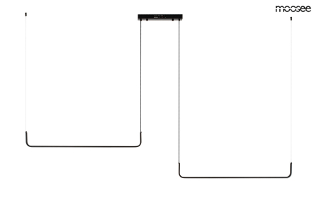 Pendul Shape Duo 120, Aluminiu Negru - Moosee [1]