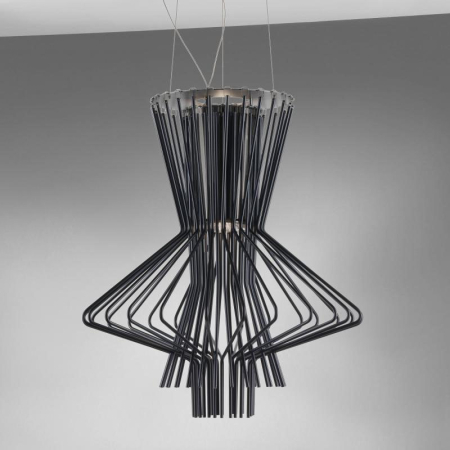 Pendul Straw 51x51x255 cm, Oțel Carbon Gri Mat - Moosee [1]