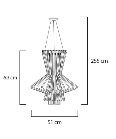 Pendul Straw 51x51x255 cm, Oțel Carbon Gri Mat - Moosee [6]