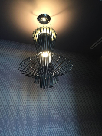 Pendul Straw 51x51x255 cm, Oțel Carbon Gri Mat - Moosee [3]