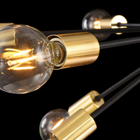 Lustra Jackson T546PL-18B, 18xE27, neagra, IP20, Maytoni [6]