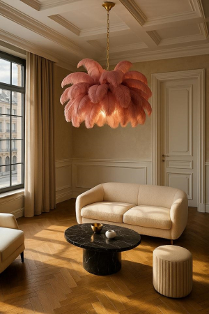 Pendul Tiffany 135x135x200 cm, Roz - Moosee [12]