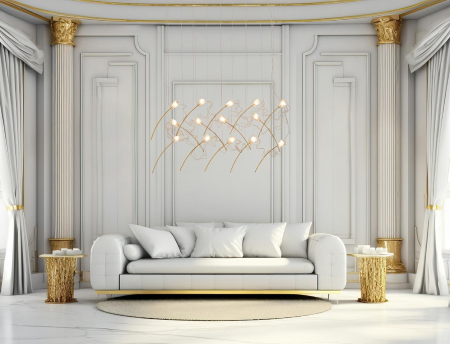 Pendul Tulippe 14 Line 100x30x230 cm, Auriu - Moosee [7]