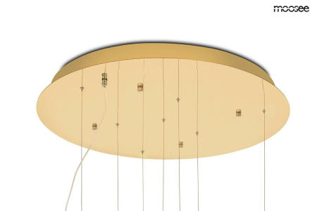 Pendul Tulippe 7 Disc 50x50x230 cm, Transparent Auriu - Moosee [7]