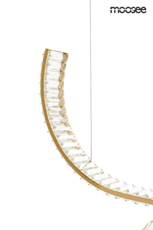 Pendul Wave 120x40x243 cm, Oțel și Cristale - Moosee [10]