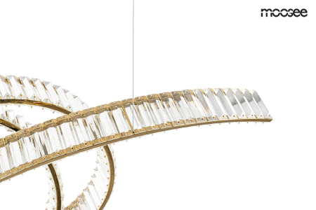 Pendul Wave 120x40x243 cm, Oțel și Cristale - Moosee [9]