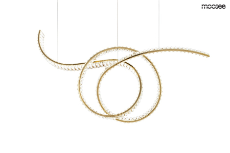Produse - Pendul Wave 120x40x243 cm, Oțel și Cristale - Moosee