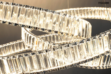 Pendul Wave 80 75x75x220 cm, Oțel și Cristal - Moosee [2]