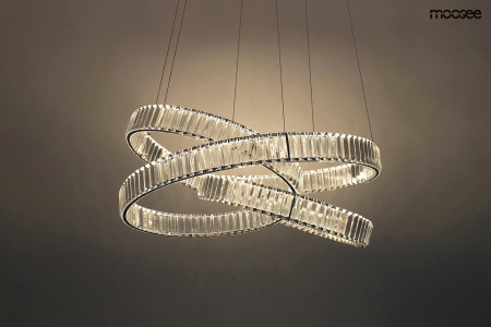 Pendul Wave 80 75x75x220 cm, Oțel și Cristal - Moosee [1]