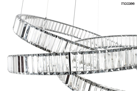 Pendul Wave 80 75x75x220 cm, Oțel și Cristal - Moosee [7]