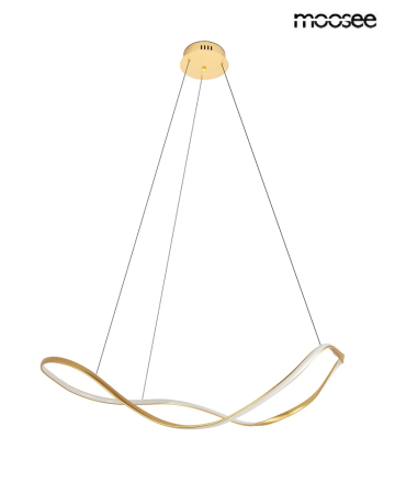 Pendul Waves 100 99x51x235 cm, Oțel Auriu - Moosee [2]