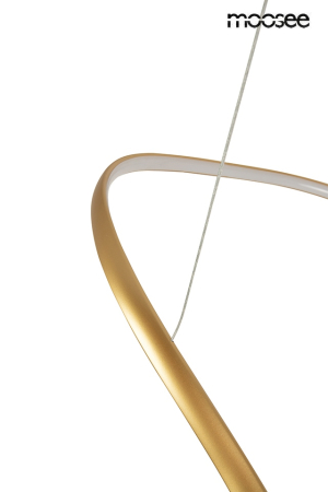 Pendul Waves 100 99x51x235 cm, Oțel Auriu - Moosee [3]