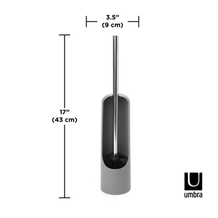 Perie Wc Touch - Gri Gri, 9x9x44cm, Umbra 023274-918 [5]