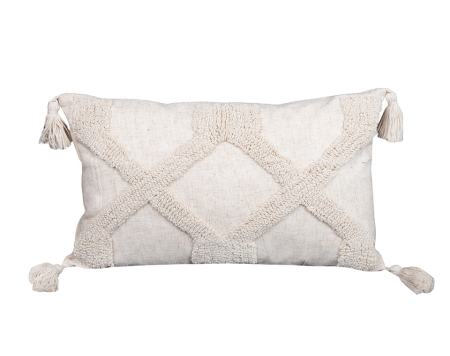 Decoratiuni - Pernă Decorativă Bohi Long 50x14x30 cm, Țesătură Bej - SHP