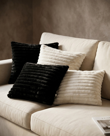 Pernă Decorativă Line 43x14x43 cm, Poliester Bej - SHP [5]