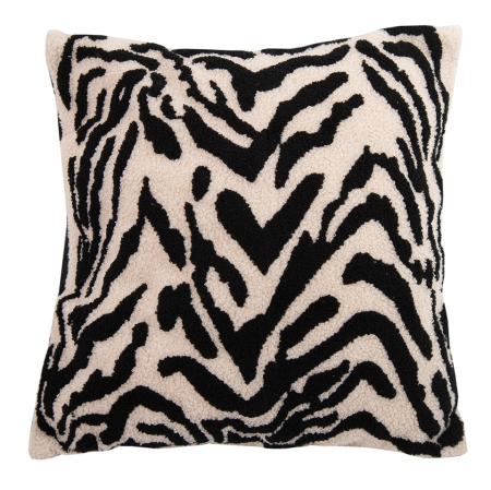 Decoratiuni - Pernă Decorativă Zebrano 44x14x44 cm, Bej, Negru - SHP