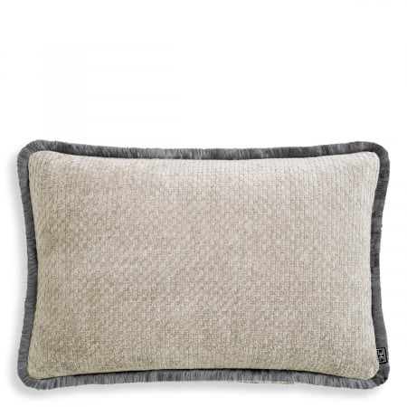 Promotii -   Perna Paia rectangulară gri 117867 EICHHOLTZ