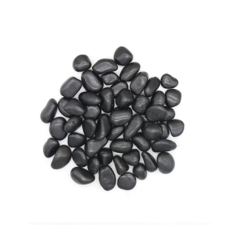 Produse - Piatră Otoczak 3x3x2 cm, Negru Lustruit - King Home