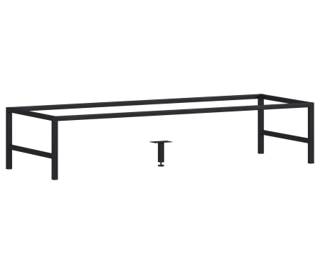 Accesorii Baie - Picioare pentru mobilier 43 cm x 140 cm x 25 cm, Metal, Negru Mat - COMAD