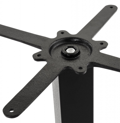 Picior dublu central masa (h73cm) - metal - negru - exterior [3]