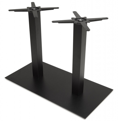 Picior dublu central masa (h73cm) - metal - negru - exterior [8]