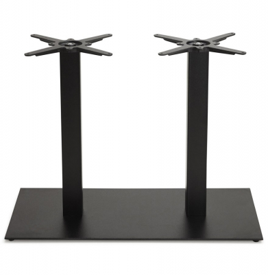 Picior dublu central masa (h73cm) - metal - negru - exterior [1]