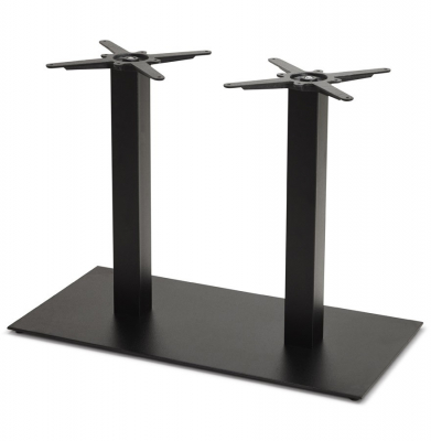 Componente mese - Picior dublu central masa (h73cm) - metal - negru - exterior
