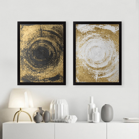 Copaci - Pictură decorativă înrămată (2 piese) SET_032