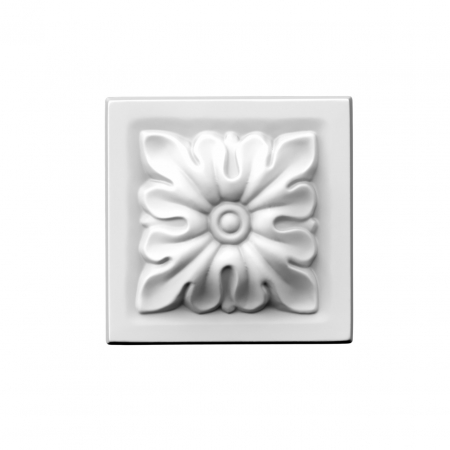 Produse - Piesa decorativa din poliuretan D414 - 9.5x9.5x1.5 cm