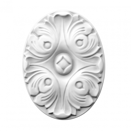 Produse - Piesa decorativa din poliuretan D489 - 11.5x15.4x1.6 cm