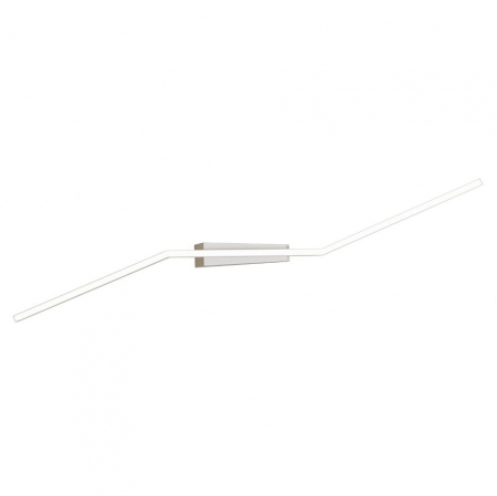 Plafoniere LED - Plafoniare alba iluminare LED linie franta Aleksi 142x39x23 cm metal/acril, C0166 - Maxlight
