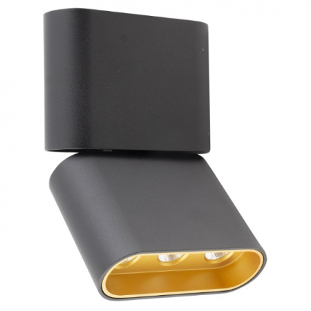 Promotii - Spot negru/auriu LED ajustabil 3 becuri Akan 11x3,5x16,3 cm din metal, C0150 - Maxlight