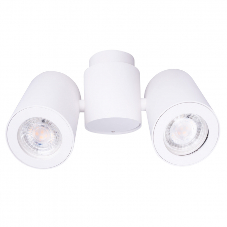 Produse - Spot alb aplicat 2 surse de lumina ajustabile Margo 21x15 cm din metal, C0113 - Maxlight